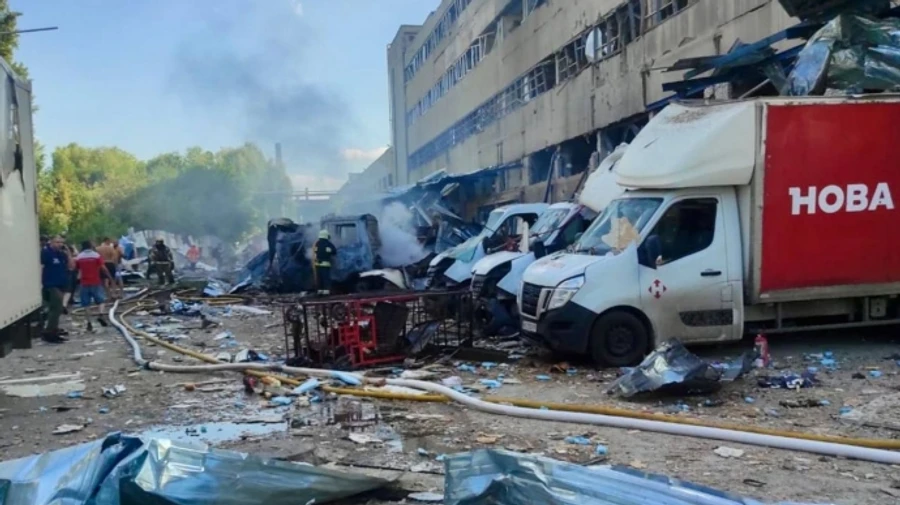 Guided aerial bombs hit courier company depot in Kharkiv: one civilian killed, 10 injured, including a baby