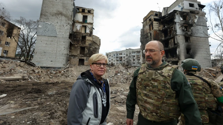 Шмигаль і прем’єрка Литви відвідали Бородянку