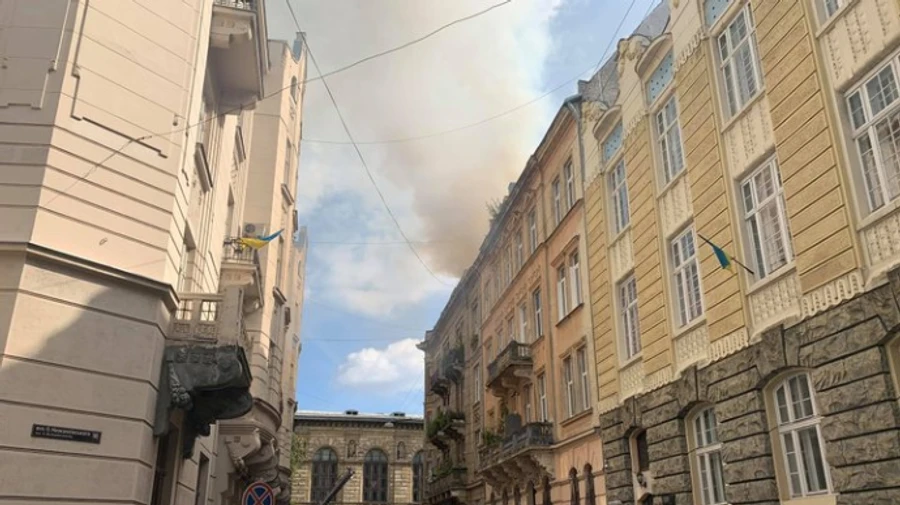 У центрі Львова горів будинок-пам'ятка, де розташована наукова бібліотека