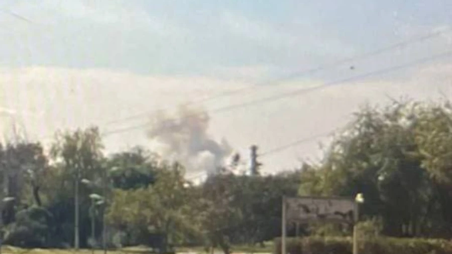 Storage facilities in Dzhankoi, Crimea, catch fire after missile attack