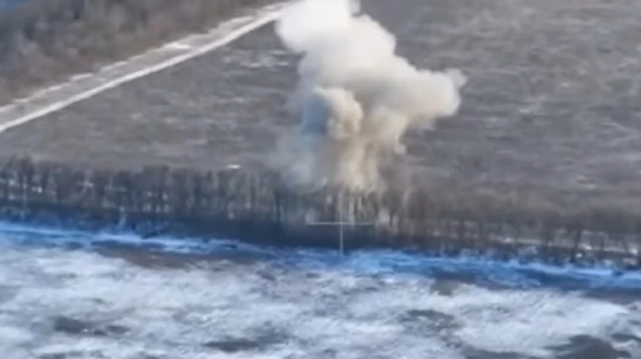 Ukraine's General Staff shows precision strike against Russians in Zaporizhzhia Oblast on 17 February – video