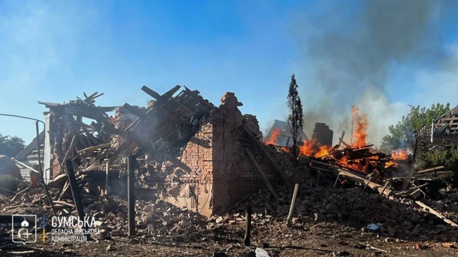Civilian killed and dozens of houses damaged in Russian attack on Sumy Oblast