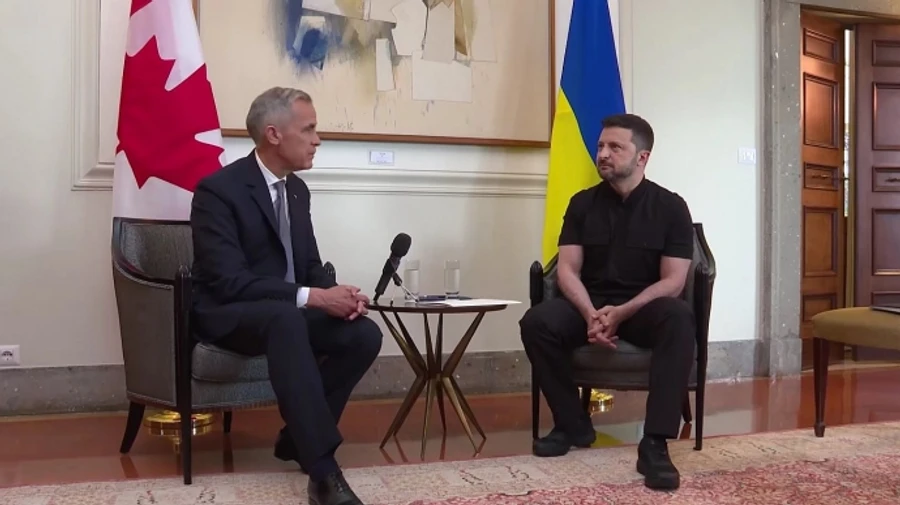 Zelenskyy and Canadian PM discuss Istanbul talks and coalition of the willing – video