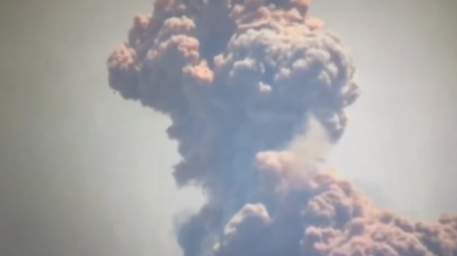 ЗСУ показали вибух на складі боєприпасів росіян