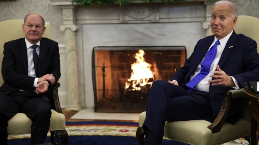 Scholz mentions Tucker Carlson interview during meeting with Biden