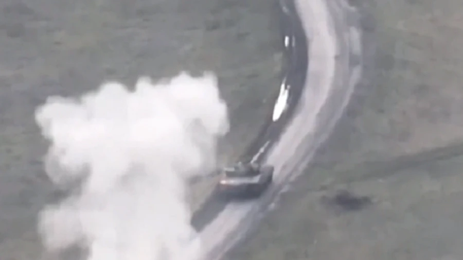 Security Service of Ukraine shows video of destruction of Russian T-80, which troubled Ukrainian military