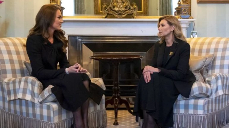 Шмыгаль и Зеленская почтили Елизавету II, первую леди приняла принцесса Уэльская