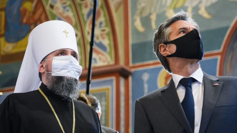 Зустріч Блінкена з Епіфанієм: митрополит ПЦУ розкрив деталі розмови