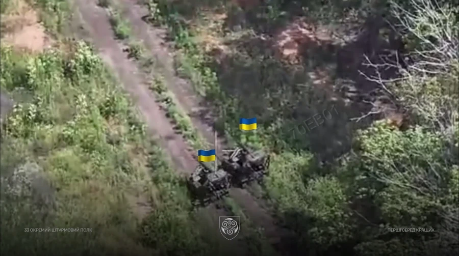 Ukrainian military release video showing robotic assault on Russian positions