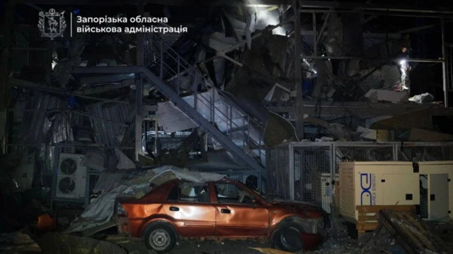 Из-за российского удара в Запорожье без света остались почти 9 тысяч абонентов