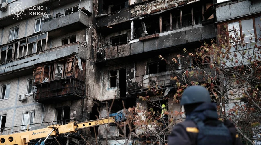 Рятувальники завершили роботи у Києві після нічної атаки