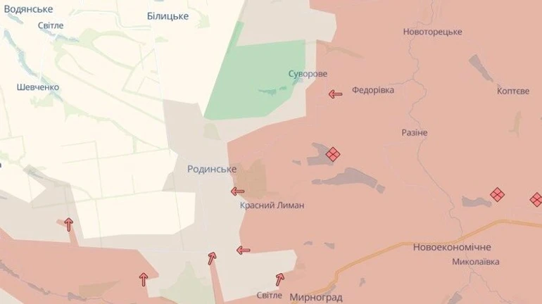 DeepState: Окупанти просунулася на Харківщині та Донеччині