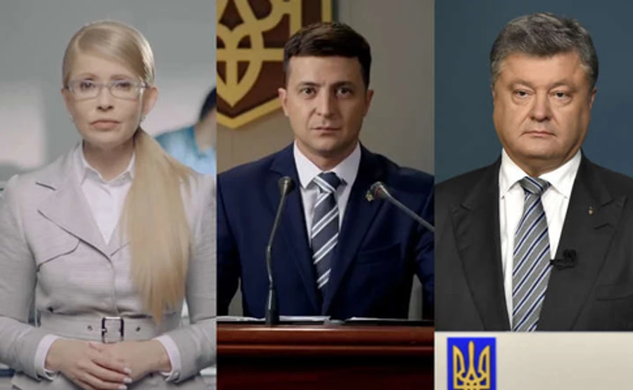 Зеленський лідирує в опитуваннях, Порошенко дихає в спину