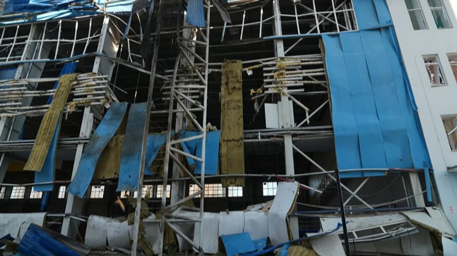 Russians destroy indoor athletics arena in Sumy – photo