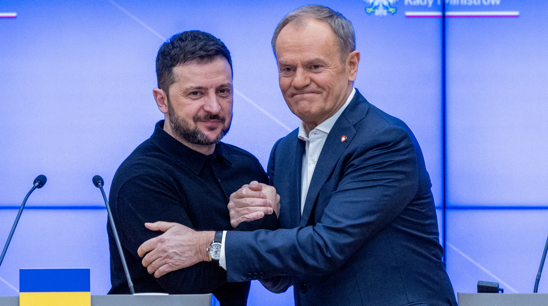 Zelenskyy and Polish PM hold talks on sidelines of EU summit