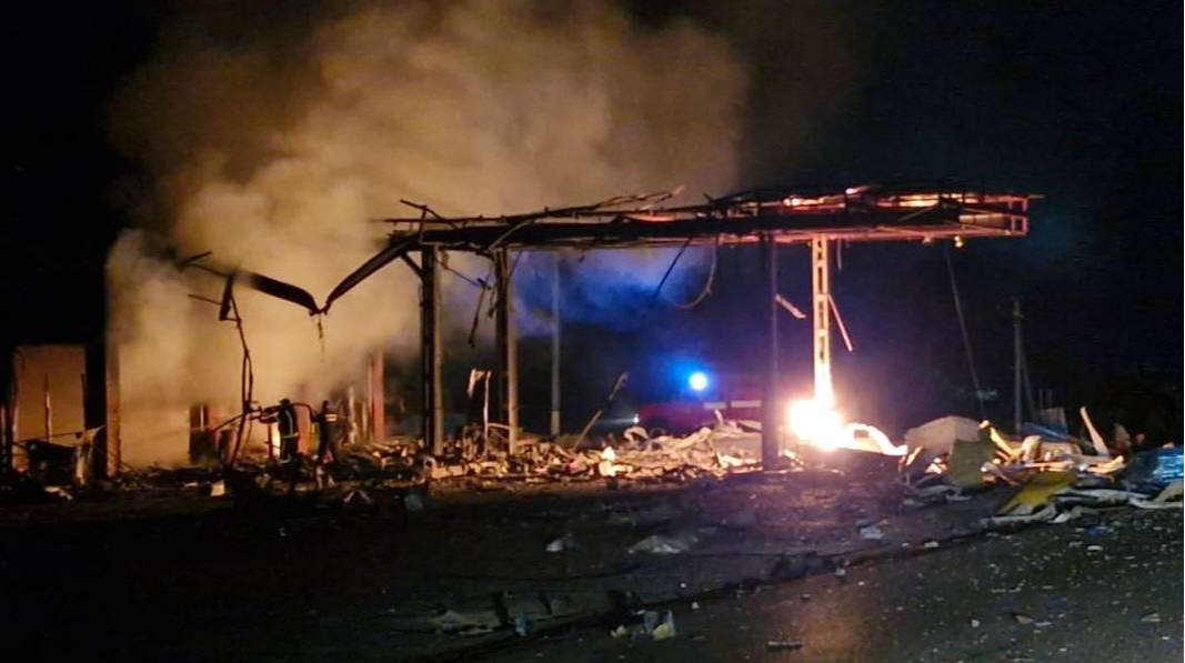 Russia attacks three petrol stations and energy facility in Odesa Oblast – photo