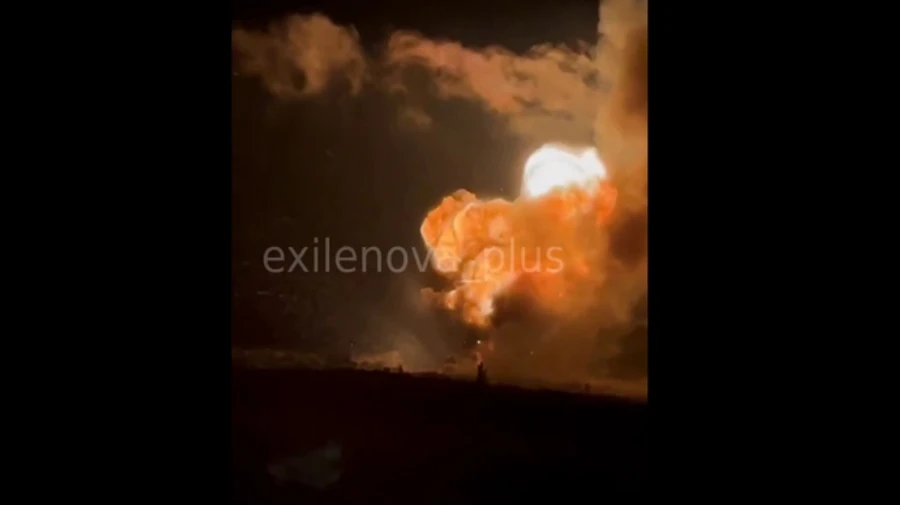 СБУ: Дроны взорвали склады боеприпасов РФ возле Харцызска