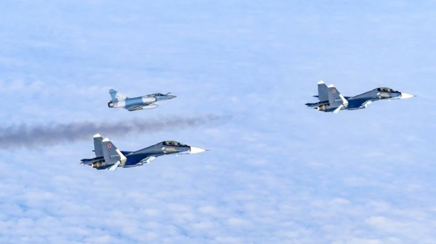 NATO releases video of Russian fighter jets being intercepted over Baltic Sea – video