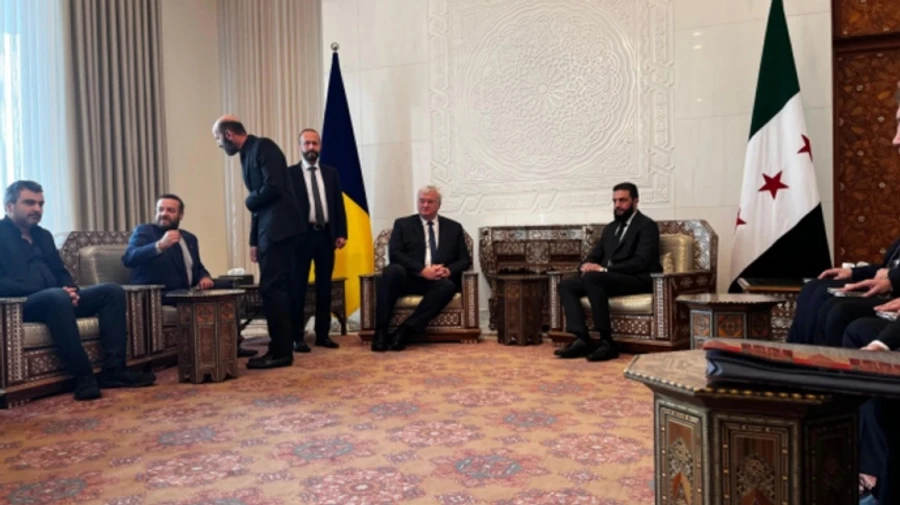 Ukraine's foreign minister meets with new Syrian leader in Damascus