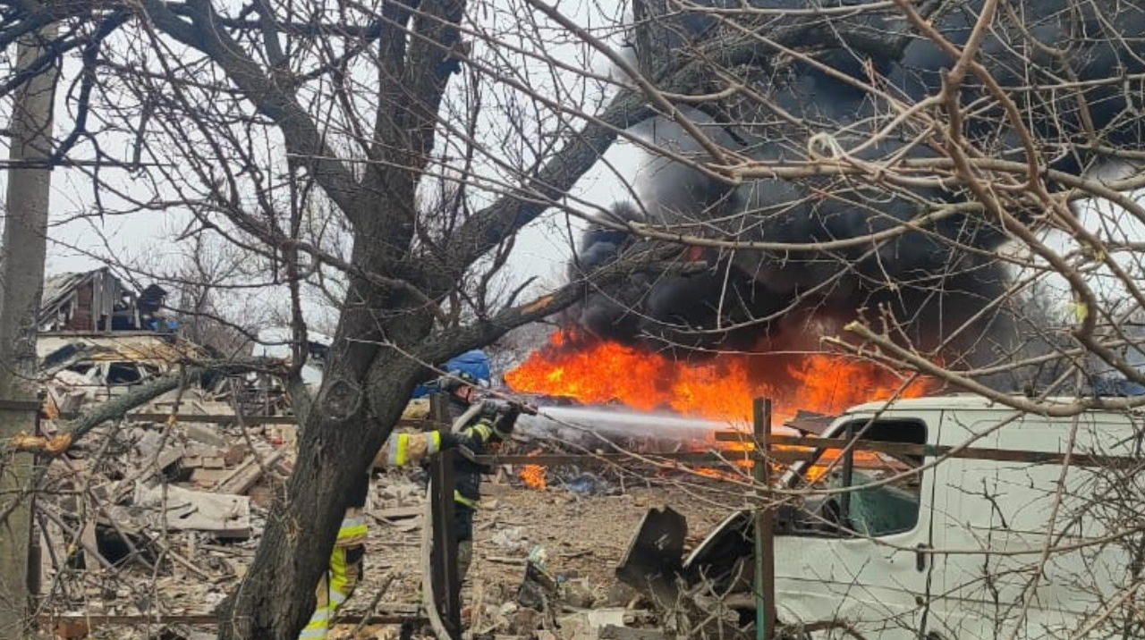 Woman killed and man injured in Russian strike on Druzhkivka