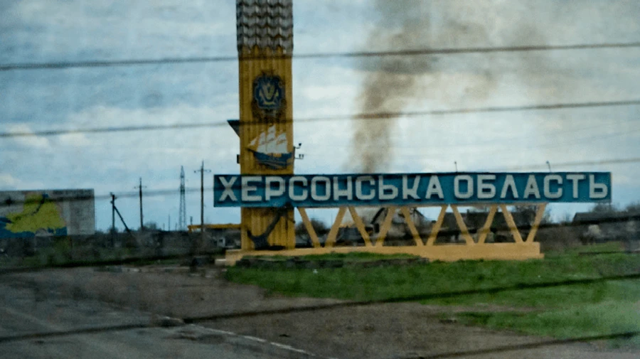 Russians use drone to attack boat with people in Kherson Oblast