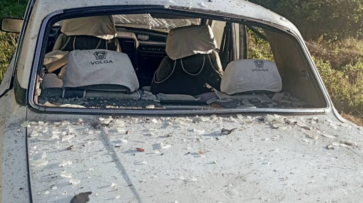 Russian missile and drone attacks hit civilian business and vehicle in Sumy Oblast, one injured