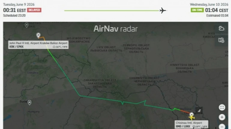 Літак Зеленського знову повернувся до Польщі