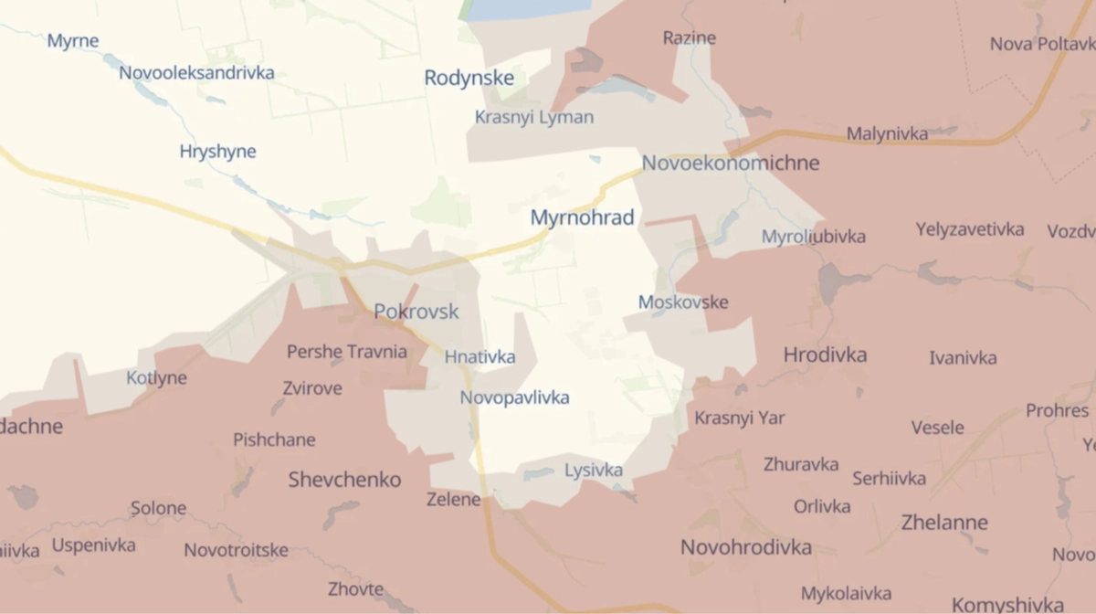 Ukraine's defence forces holding positions near Myrnohrad, logistics maintained
