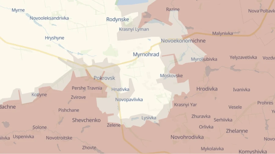 Ukraine's defence forces holding positions near Myrnohrad, logistics maintained