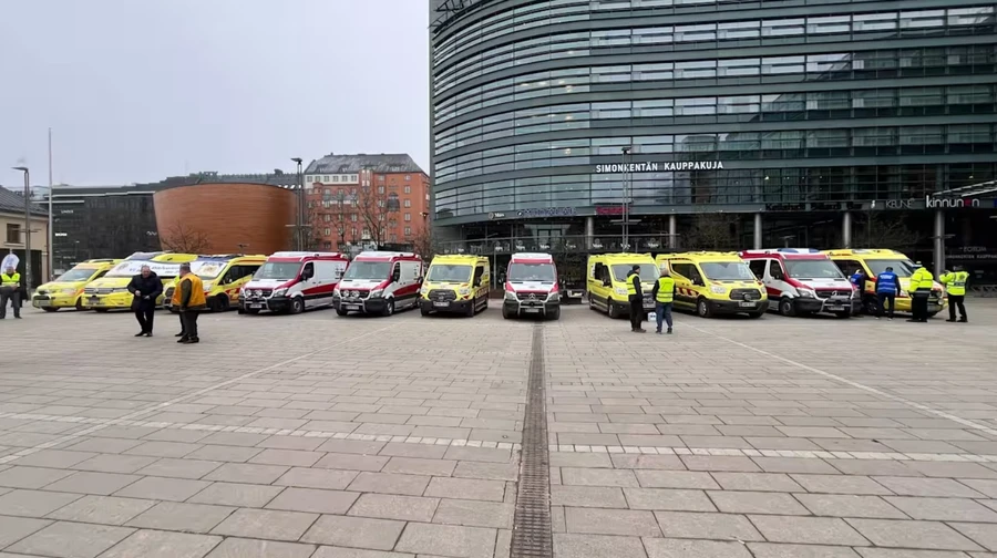 Finnish volunteers send 12 ambulances to Ukraine for frontline areas