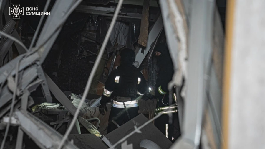 Russians hit an infrastructure facility in Sumy – photos