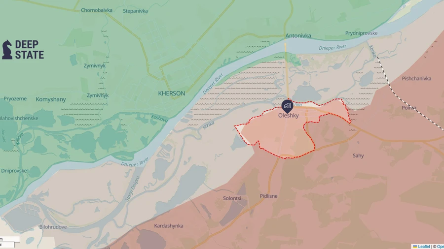 Rotas de evacuação para civis sendo desminadas em Oleshky