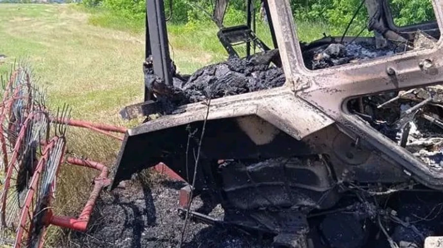 Під Харковом підірвався тракторист