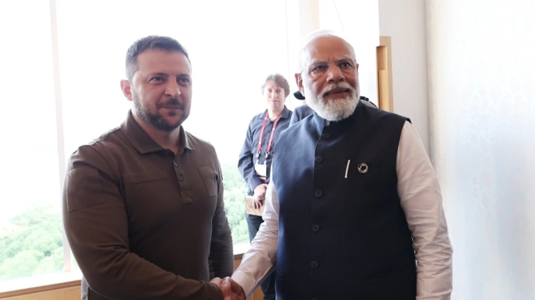 Зеленский встретился с премьером Индии