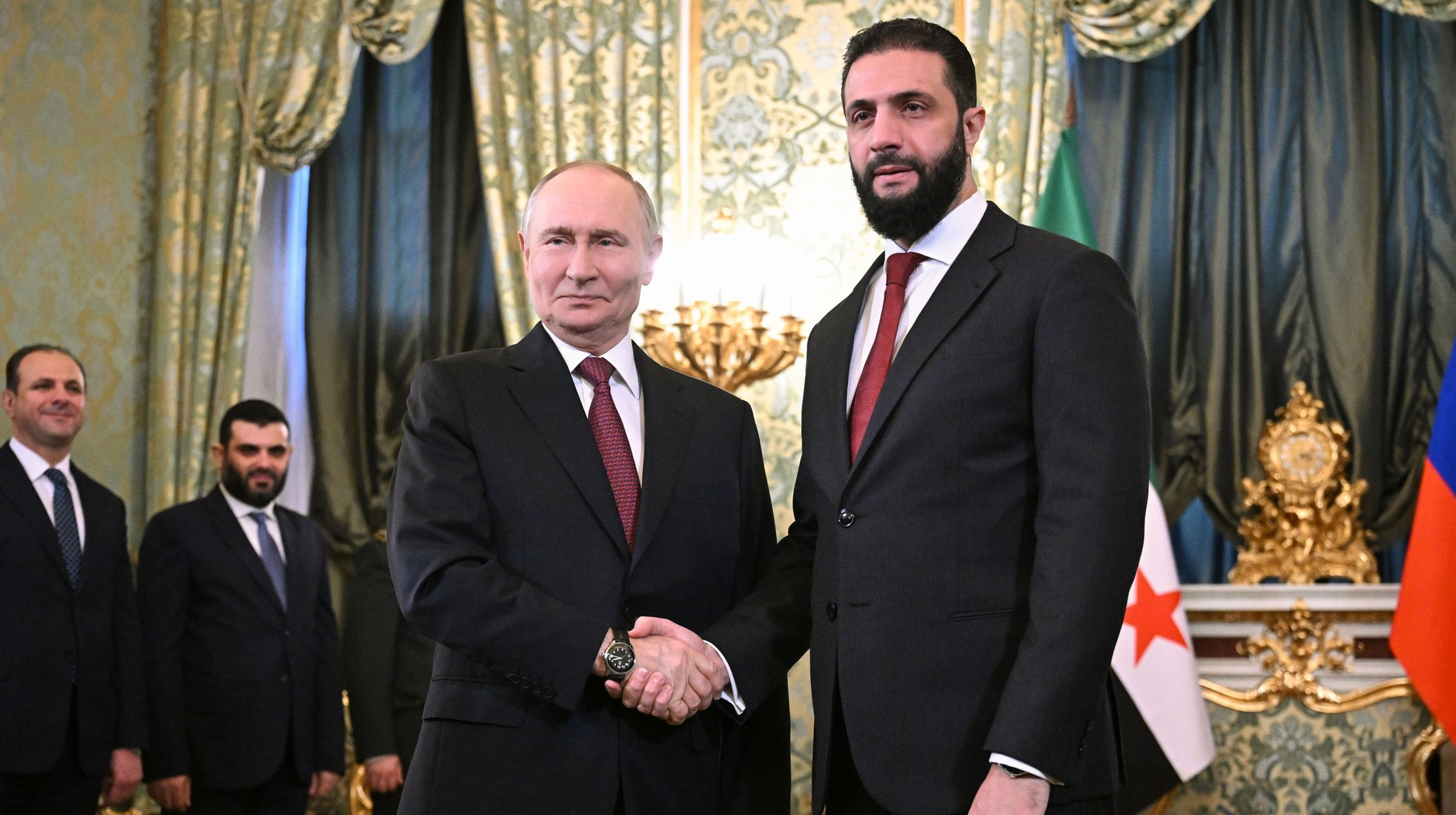 New Syrian president meets with Putin in Moscow