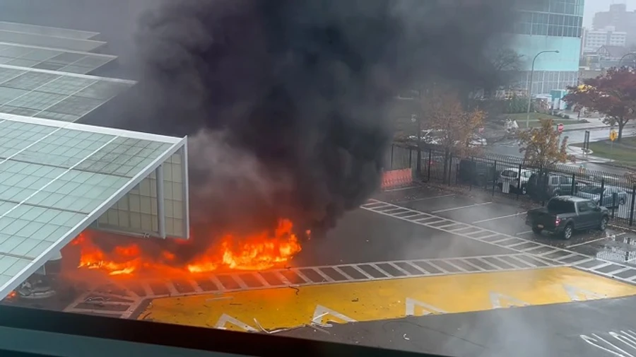 На американо-канадской границе взорвался автомобиль