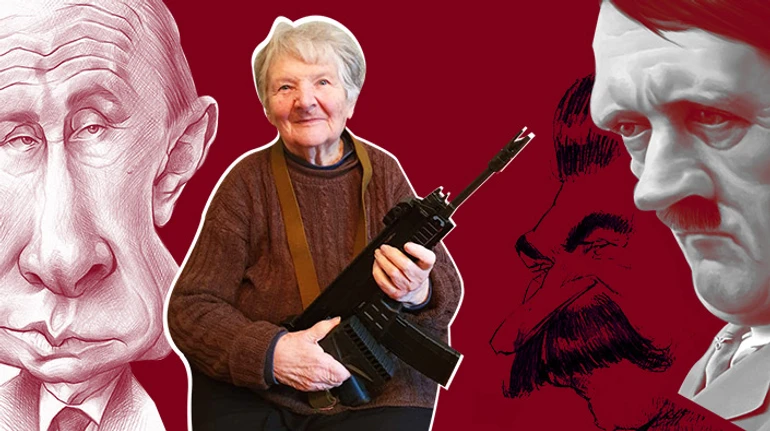 Гуд бай, Путин. 93-летняя украинка впервые в жизни взяла в руки оружие