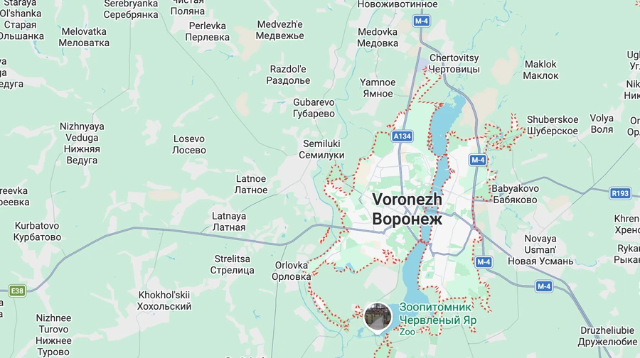 Parts of Russia's Voronezh left without power after aerial asset debris falls