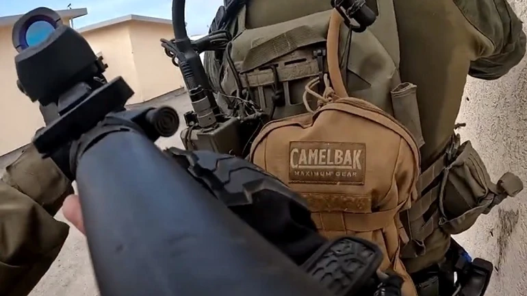 Israel Defence Forces post video showing recapture of military post from Hamas