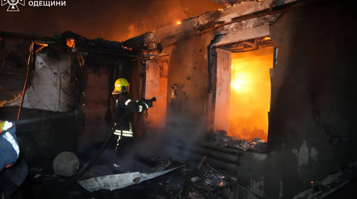 Russian drone attack on Odesa district: two injured, energy infrastructure and storage facilities damaged