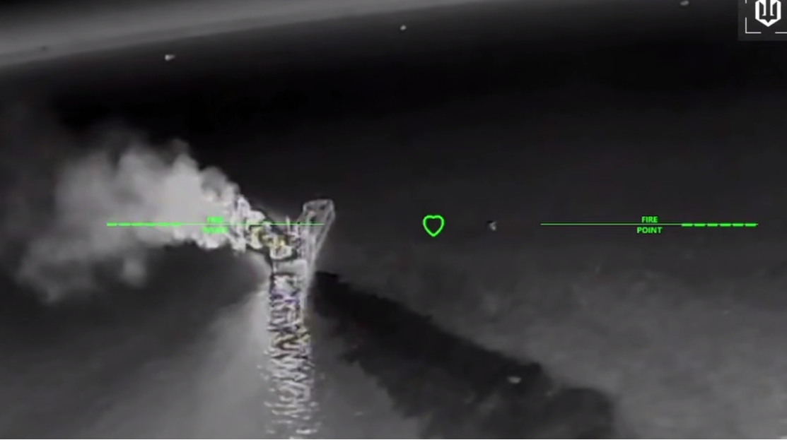 Ukraine hits nine more Russian tankers in Sea of Azov – video