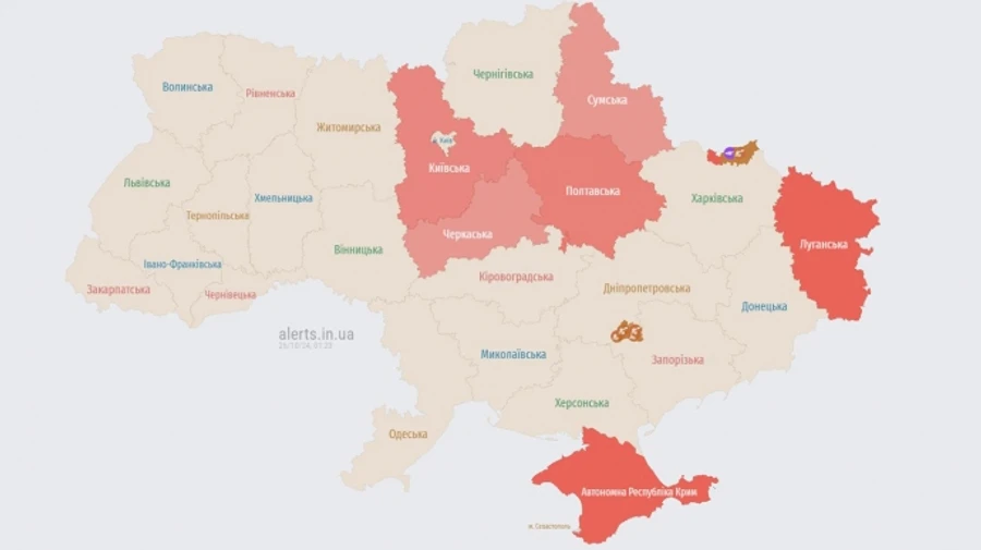 У Києві оголошували повітряну тривогу через запуск ворожих Шахедів