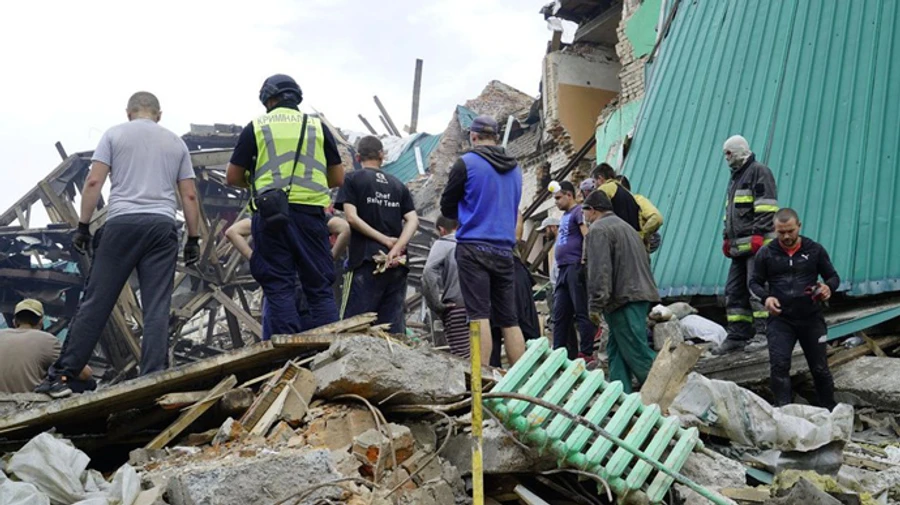 Woman’s body found under debris of destroyed Cultural Centre in Chuhuiv