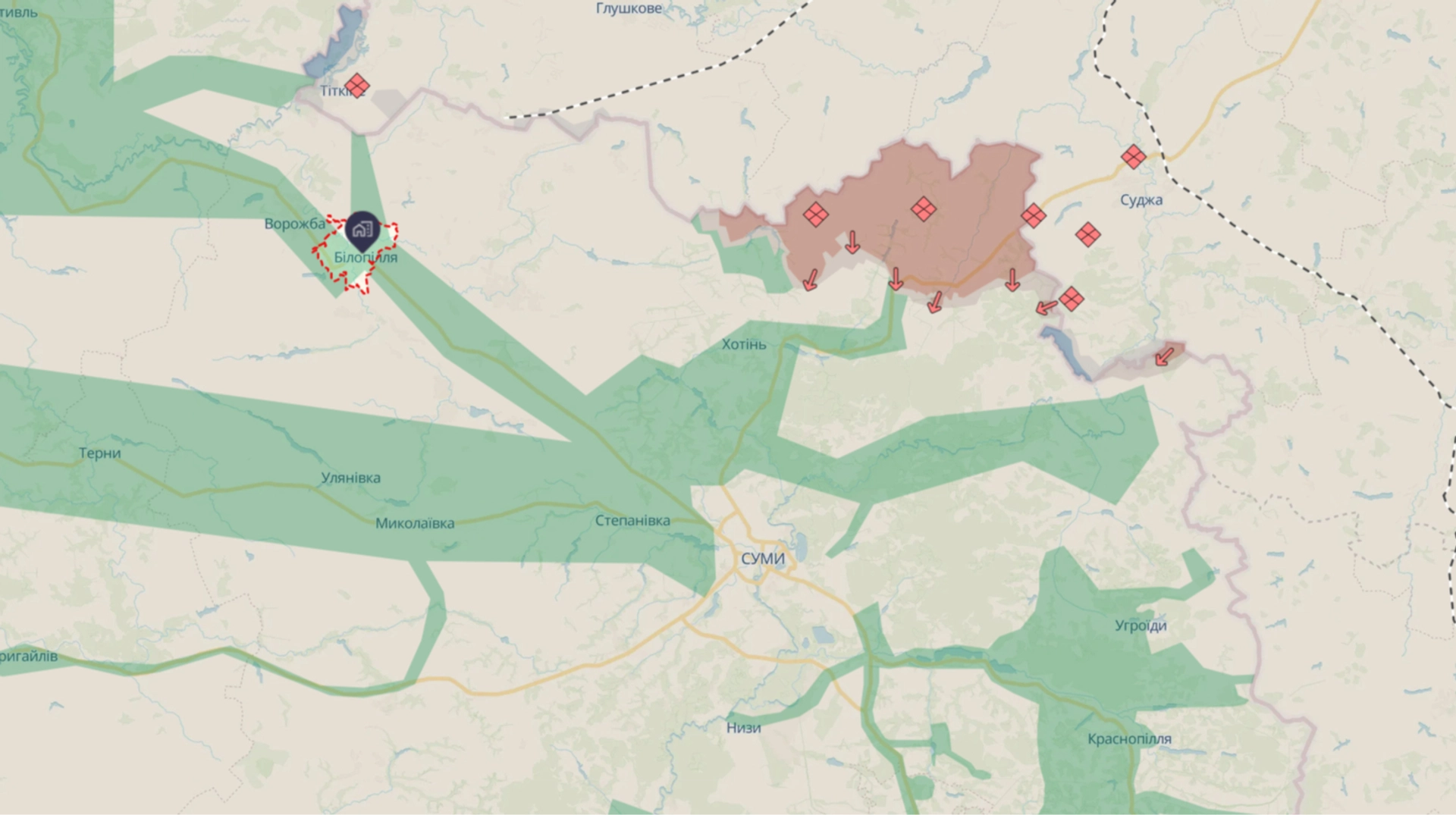 Russians strike food lorry in Sumy Oblast, injuring driver