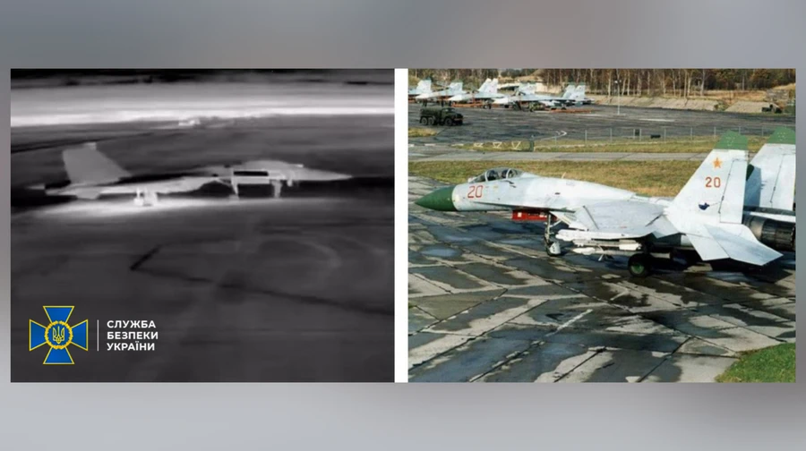 СБУ второй раз за несколько дней поразила два российских самолета Су-27 на аэродроме Бельбек