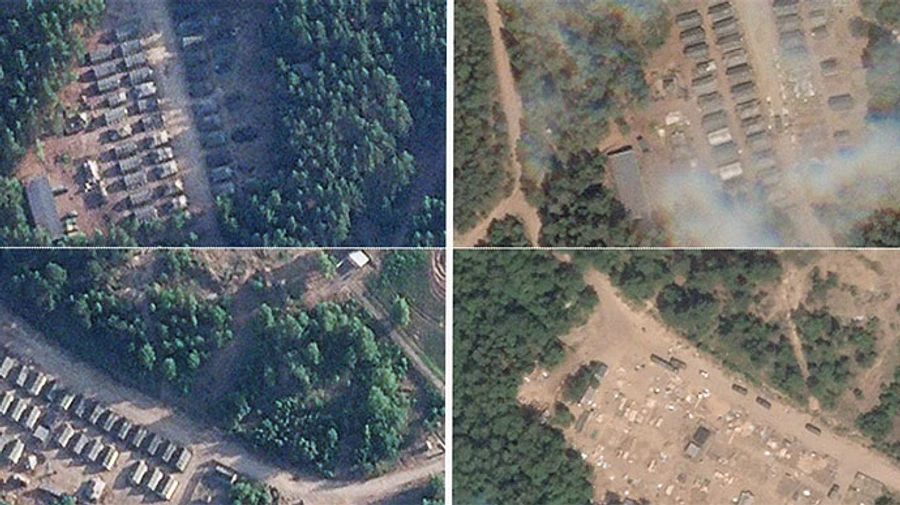 Three camps for training Russian conscripts being disassembled in Belarus