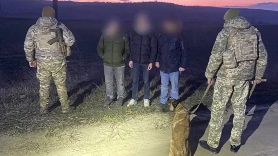 Пограничники с собакой и стрельбой задержали трех мужчин на границе с Приднестровьем