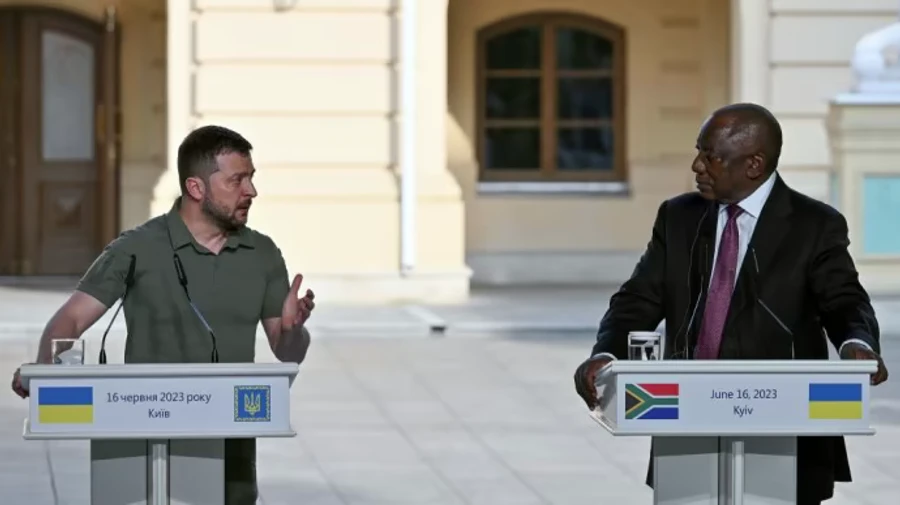 Zelenskyy discusses grain exports and peace formula with South African President
