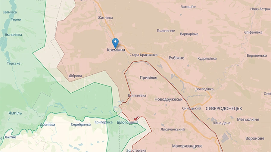 Британская разведка: удержание линии возле Кременной, вероятно, будет приоритетом для РФ