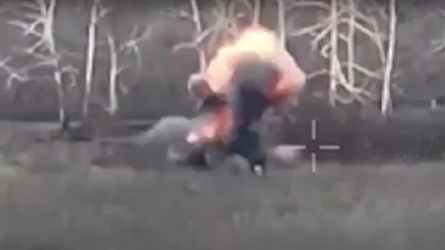 Ukrainian border guards destroy Russian equipment and kill infantrymen in Kharkiv Oblast – video